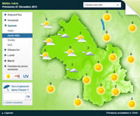 Accès à la carte Météo rance de l'Isère