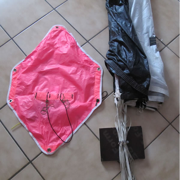 pliage du parachute de vol libre : présentation du pod